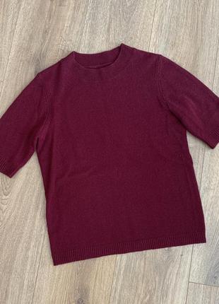 Zalando кашемірова футболка, светрик с коротким рукавом, р.36
