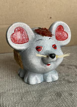 Маленькая копилка фигурка статуэтка «мышка» отличный подарок н...