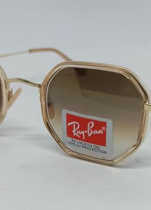 Уценка очки в стиле ray ban унисекс солнцезащитные коричневый ...