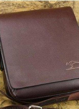 Мужская кожаная сумка через плечо Kangaroo Kingdom+ Подарок Су...