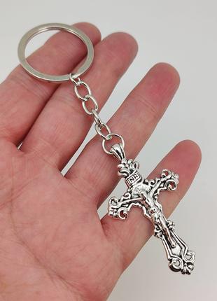 Брелок для ключей "Крест с распятием" арт. 04473