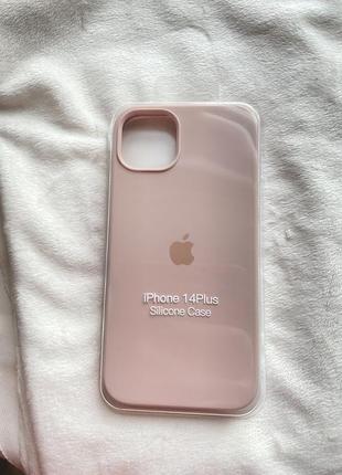 Новый чехол на айфон 14 плюс iphone 14 plus розовый пудровый s...