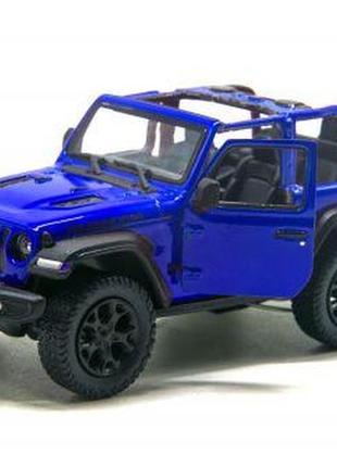 Машинка kinsmart "jeep wrangler" (синий)