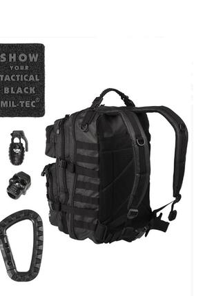 Рюкзак тактичний 36л чорний mil-tec us assault pack lg tactica...