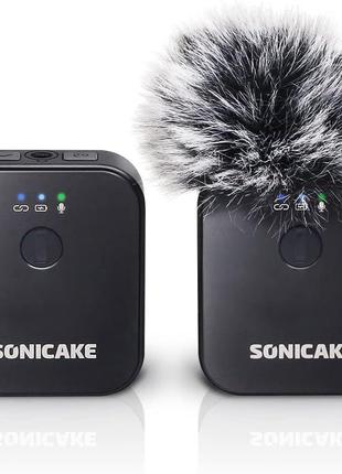 Сток Бездротовий петличний мікрофон SONICAKE 2,4 ГГц, для каме...