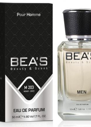 Мужская парфюмированная вода bea's 203, 50 мл fon cosmetic