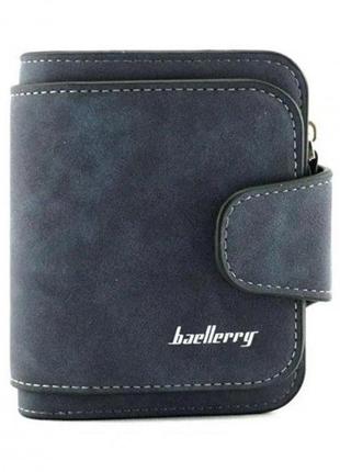 Женский кошелек замшевый, клатч BAELLERRY FOREVER MINI Navy Bl...