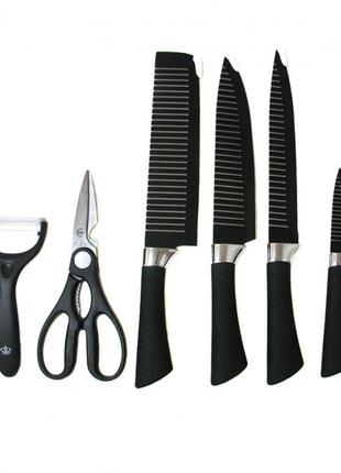 Набор кухонных ножей 6 предметов очень острых KING knife set, ...