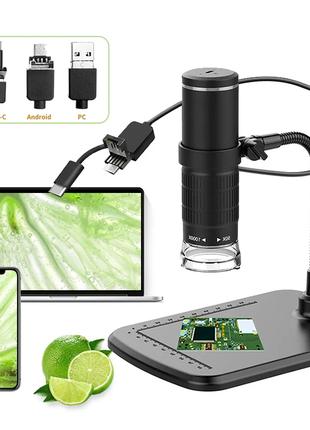 Цифровой USB микроскоп 50X-1000X с гибкой подставкой для Andro...