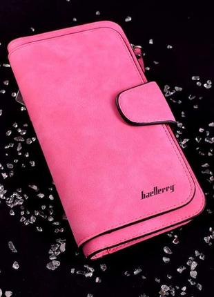 Женский замшевый клатч кошелек Baellerry Forever Розовый, SL1,...