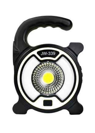 Кемпинговый фонарик x-balog jw-339*18650 2в1 ручной светильник