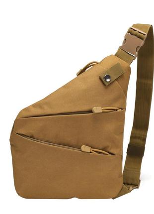 Рюкзак тактический на одно плечо aokali outdoor a38 5l sand