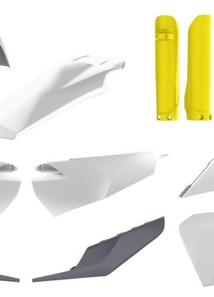 Пластик Polisport ENDURO kit - Husqvarna (20-) (White/Yellow),...