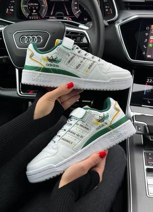 Женские кроссовки adidas originals forum 84 low new white gree...