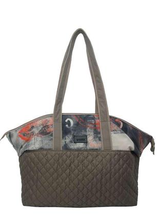 Классичетская женская текстильная сумка, стильная стьоганная с...