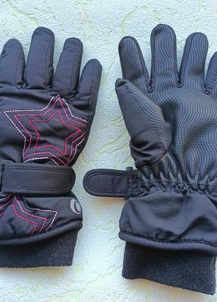 Перчатки рукавицы 12-13 лет лыжные зимние теплые на девочку ce...