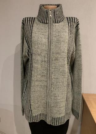 Стильный плотный теплый брендовый свитер на молнии,балал