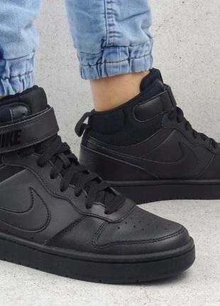 Кеди nike court borough mid 2 black cd7782-001