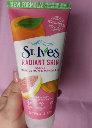 Radiant skin, sy ives скраб для тіла рожевий лимон і мандарин1...