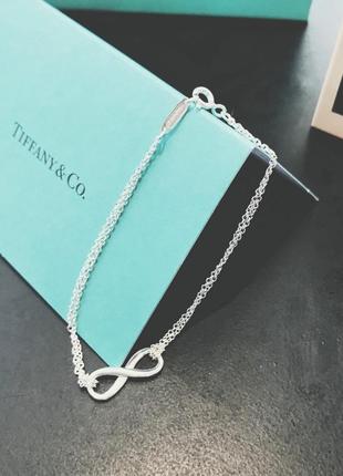 Серебряный браслет infinity tiffany co