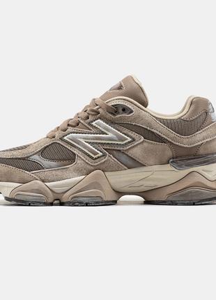 Мужские кроссовки New Balance 9060 Beige Brown, коричневые зам...