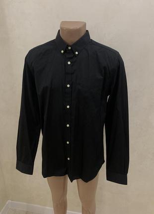 Базовая черная рубашка superdry мужская новая классическая