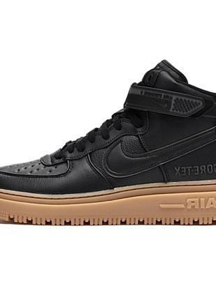 Мужские кроссовки nike air force 1 high gore-tex black