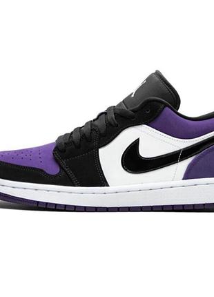 Мужские кроссовки nike jordan 1 retro low violet