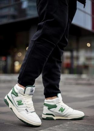 Мужские кроссовки new balance 650r white/green