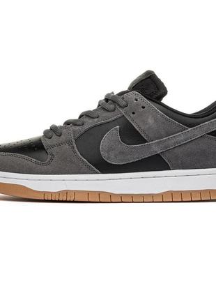 Кроссовки nike sb dunk low black-silver