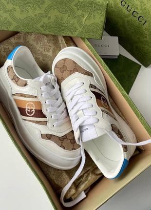 Женские кроссовки gucci gg sneakers white