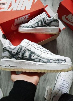 Мужские кроссовки nike air force skeleton qs white