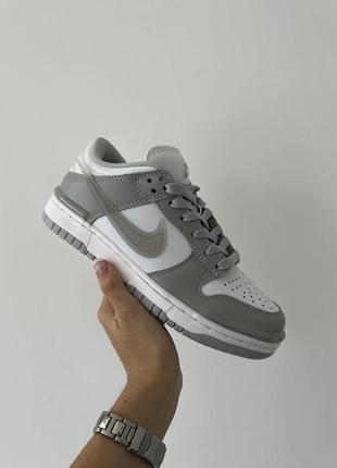 Кроссовки nike dunk low twist "silver"