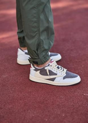 Мужские кроссовки nike travis scott x air jordan 1 low og “rev...