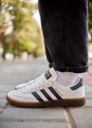 Кроссовки adidas spezial handball white black