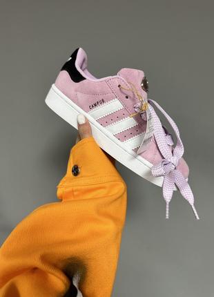 Женские кроссовки adidas campus light pink / white
