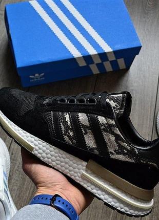 Мужские кроссовки adidas zx 500 rm black snake