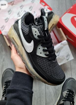 Мужские кроссовки nike air max 90 x terrascape black/white/lime