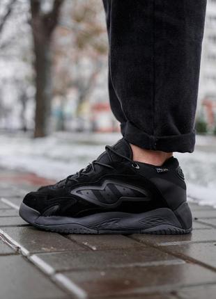 Зимові кросівки adidas streetball black fur