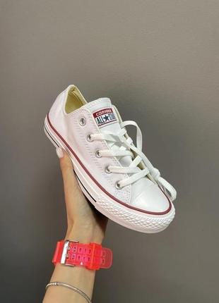 Женские кроссовки converse low white classic