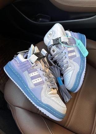 Кроссовки adidas forum low x bad bunny light blue