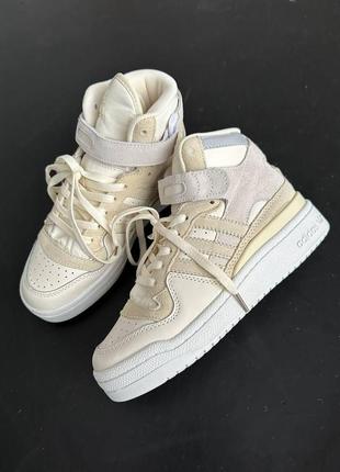 Кросівки adidas forum ≥84 high beige