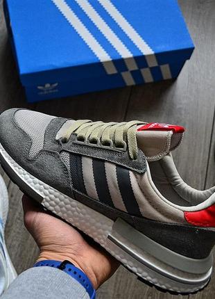 Мужские кроссовки adidas zx 500 rm grey