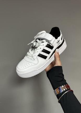 Кроссовки adidas forum «white / black / logo»