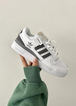 Кроссовки adidas forum white / grey » premium