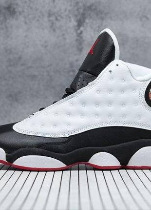 Мужские кроссовки nike air jordan 13 retro (білі)