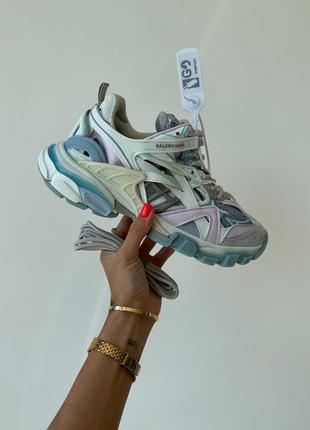 Женские кроссовки balenciaga track 2.0 pastel