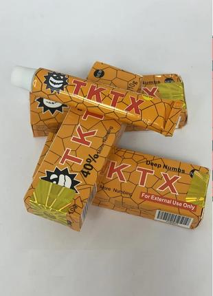 Крем-неснетик для тату TKTX 40% Жовтий 10 г Original