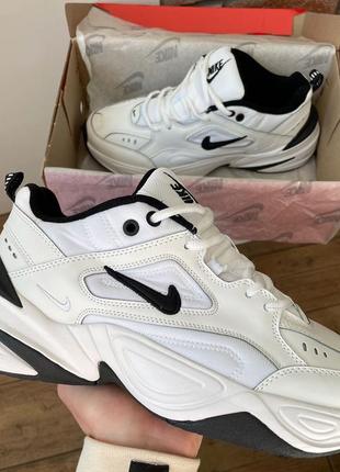 Женские кроссовки nike m2k tekno "white/black"