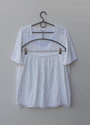 Трикотажная хлопковая пижама шорты + футболка calida